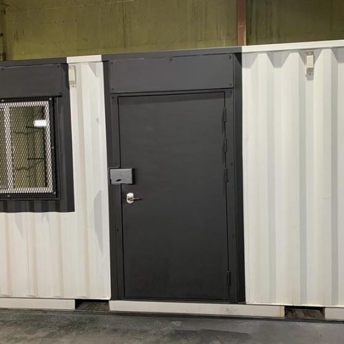 Basic office container outside view