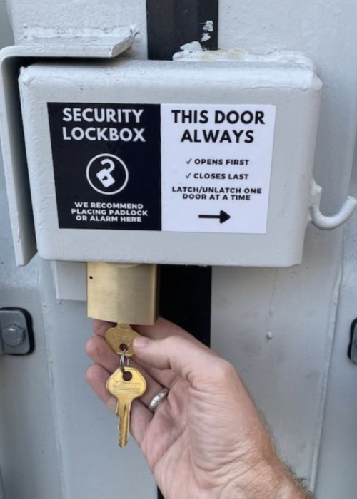 Lockbock offers added security on a new 20 foot shipping container