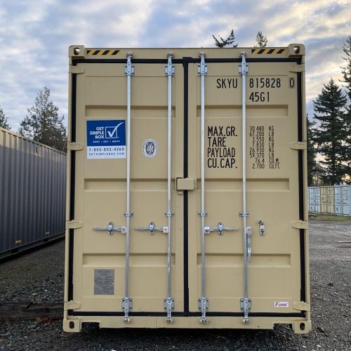 Tan 40ft High Cube Shipping Container