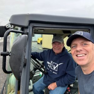 Container yard crew near delivery truck Spokane