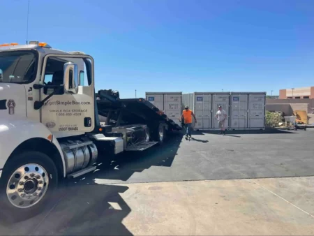 local Get Simple Box yard with shipping containers ready for rent