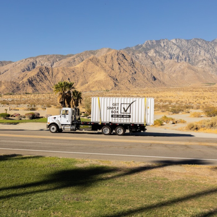 Storage container rental in Palm Springs serving Riverside County